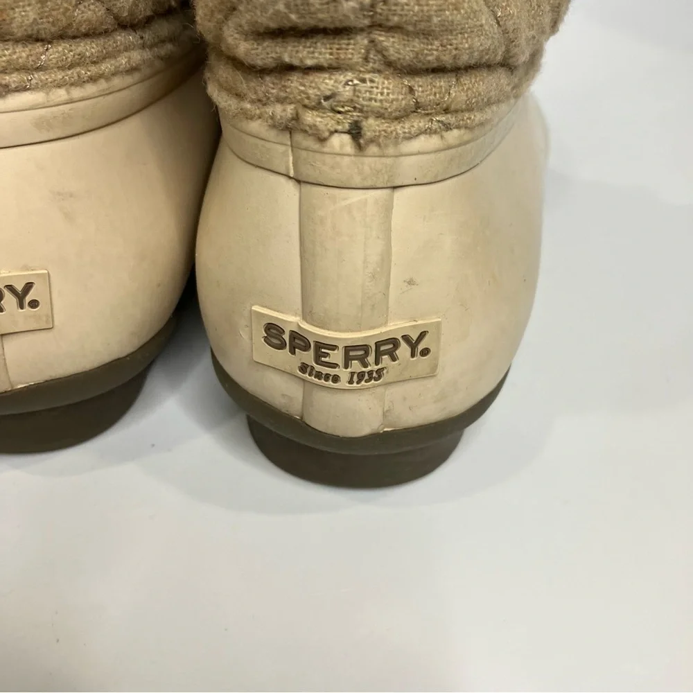 Sperry Syren gulf wool quilted tan size‎ 8